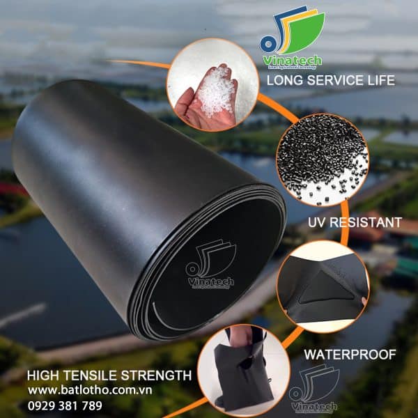 Bạt lót hồ chống thấm HDPE nhập khẩu Đài Loan